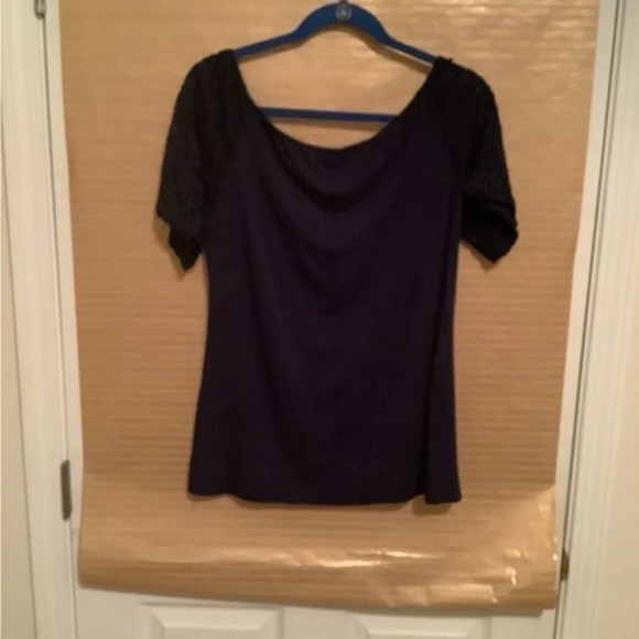 PECK & PECK~NAVY BLOUSE~ LIGHTWEIGHT~LP~ - Picture 1 of 3